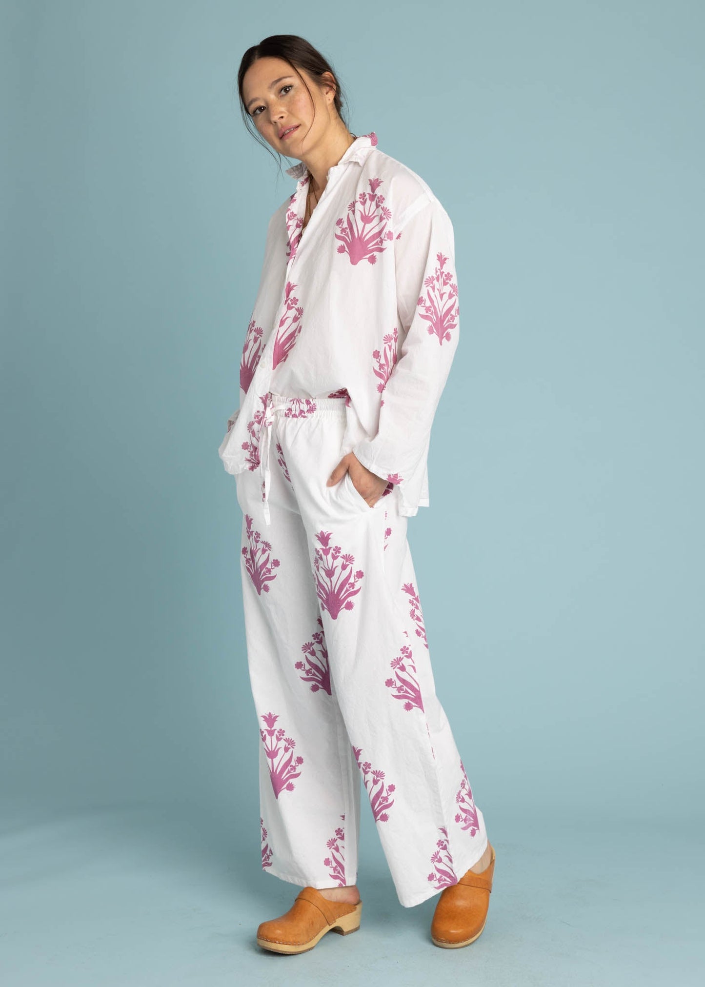 Relaxed Boyfriend Shirt - Cameo Floral Dahlia