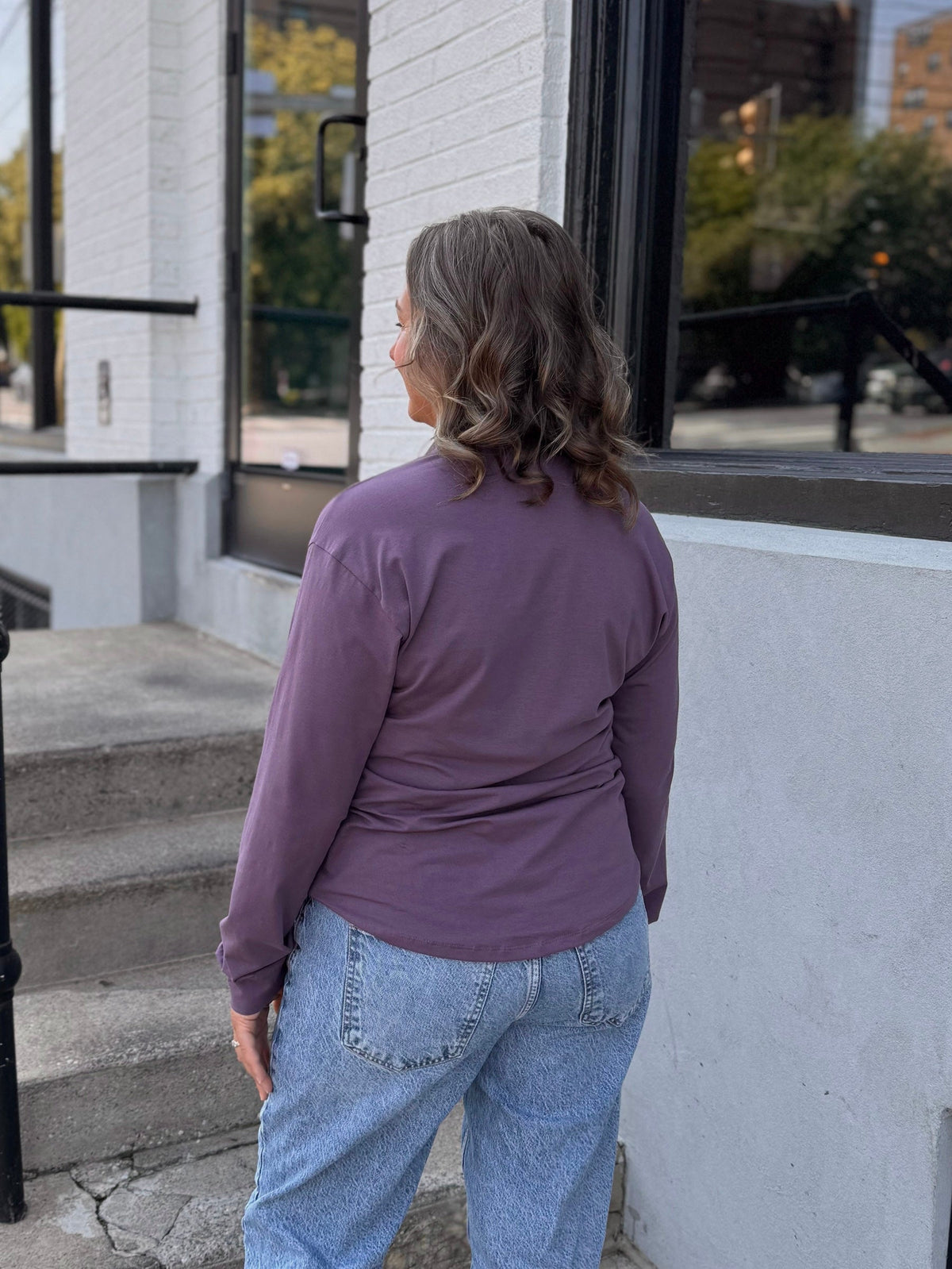 DEVON blouse in Smoky Purple