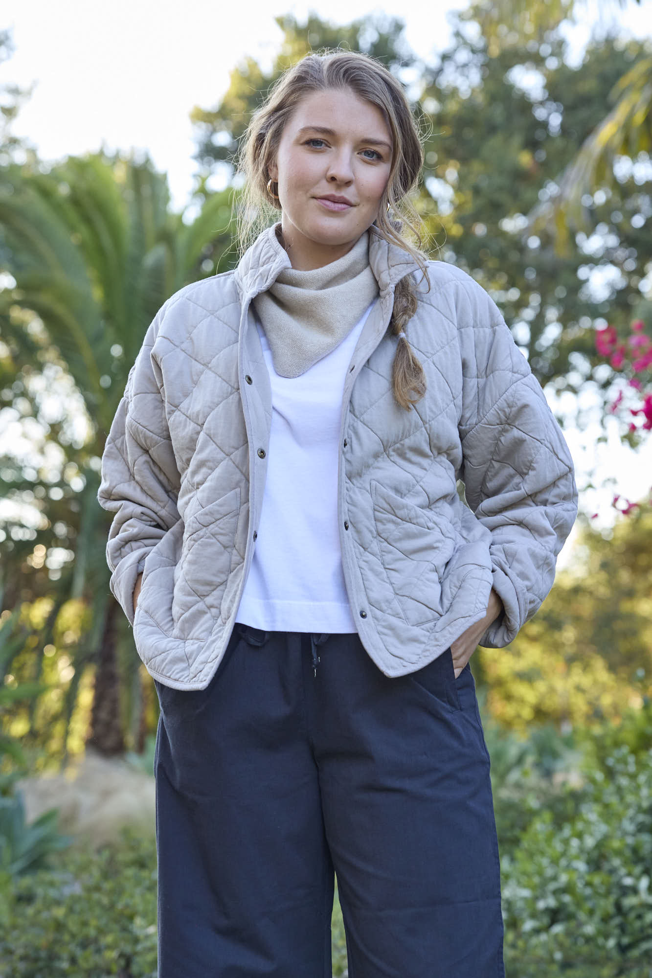 Countryside Quilted Jacket - Pebble - FINAL SALE