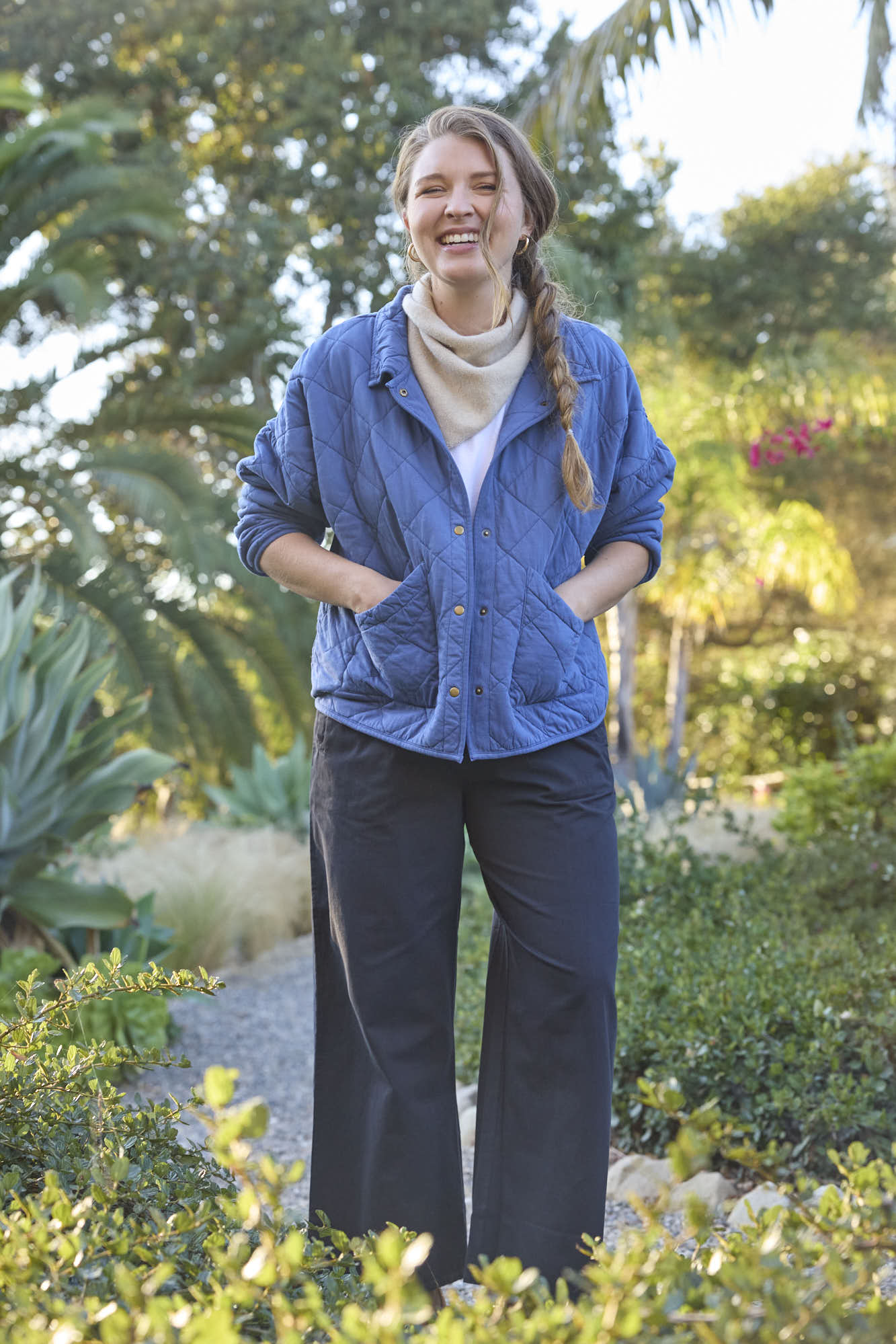 Countryside Quilted Jacket - Inky Blue - FINAL SALE