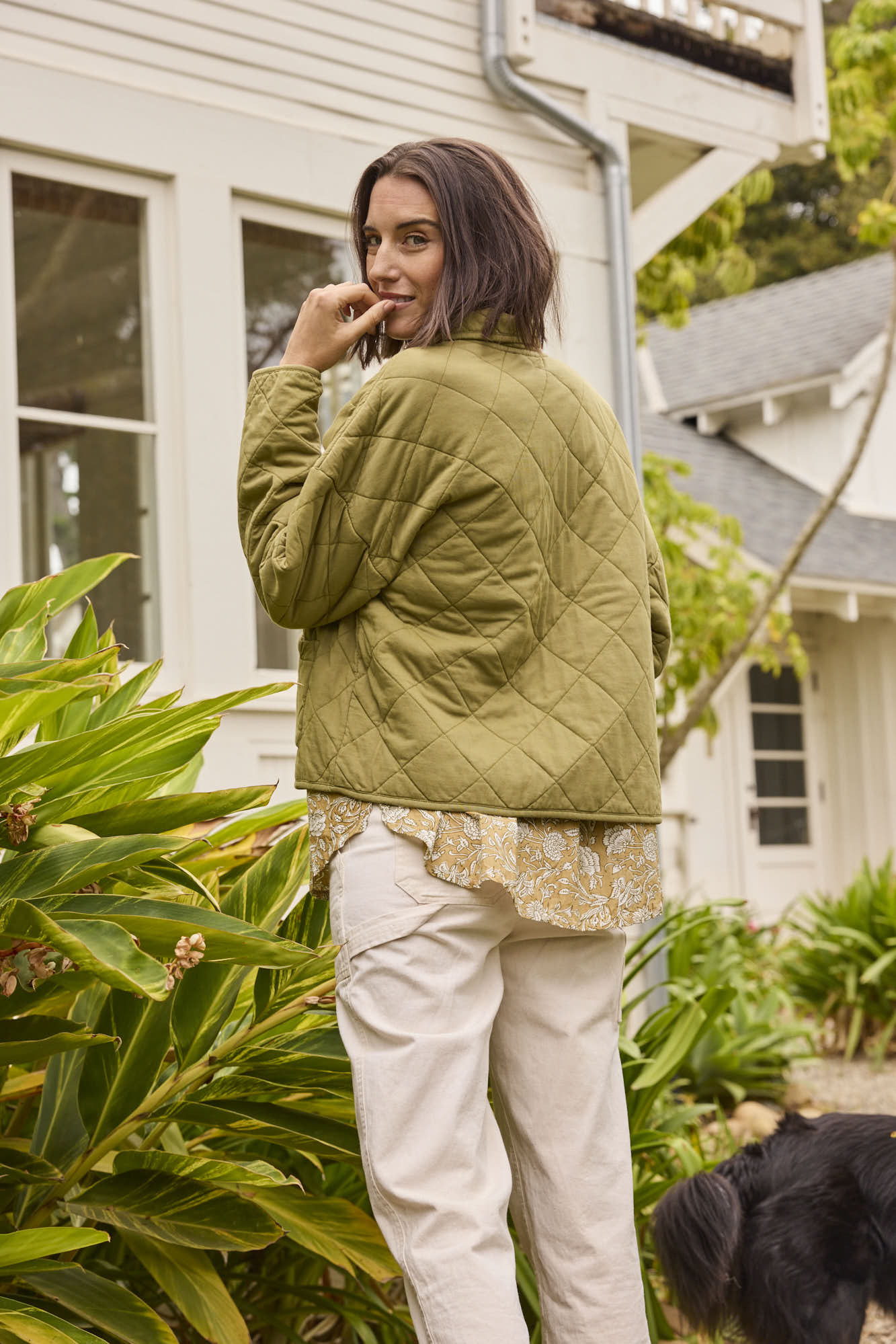 Countryside Quilted Jacket - Olive Oil - FINAL SALE