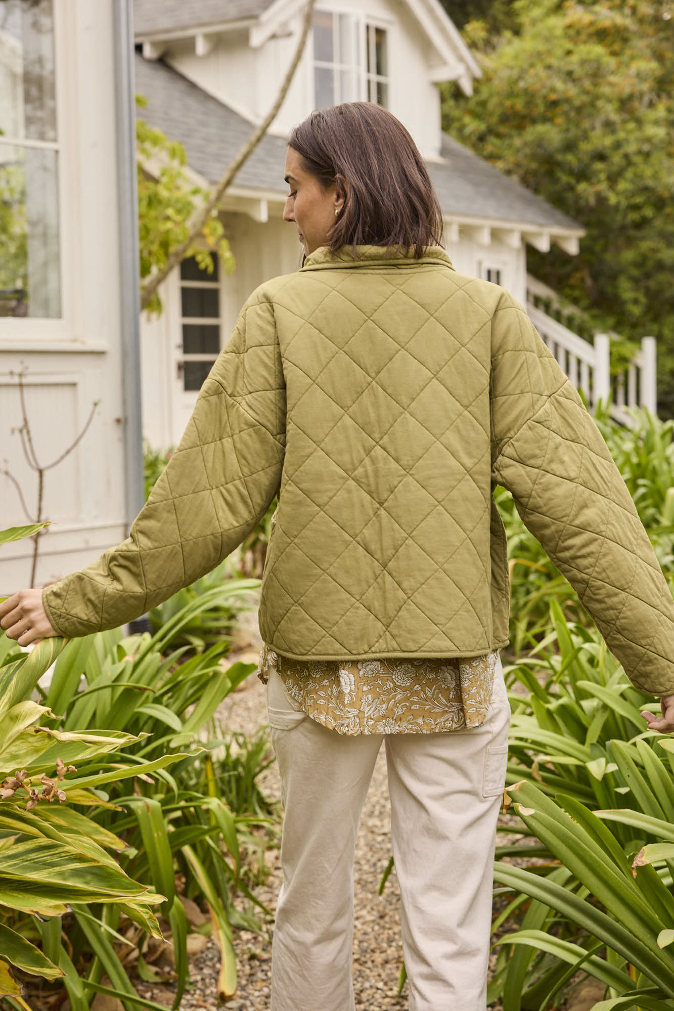 Countryside Quilted Jacket - Olive Oil - FINAL SALE