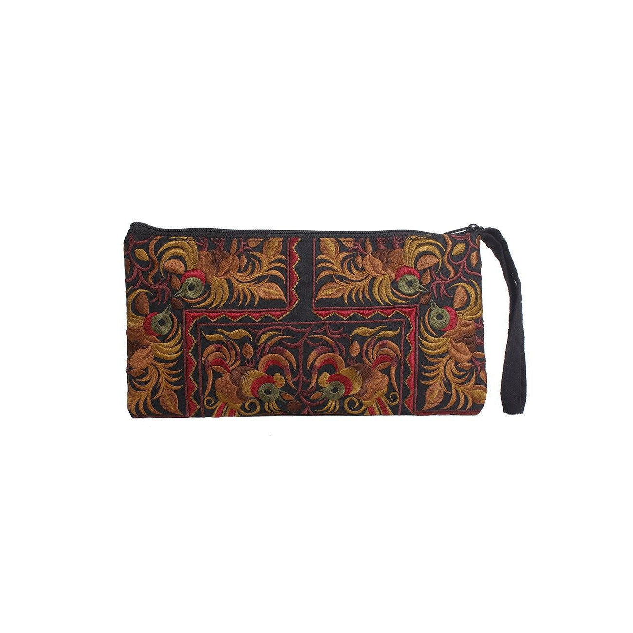 Sarita Hmong Embroidered Wristlet - Thailand