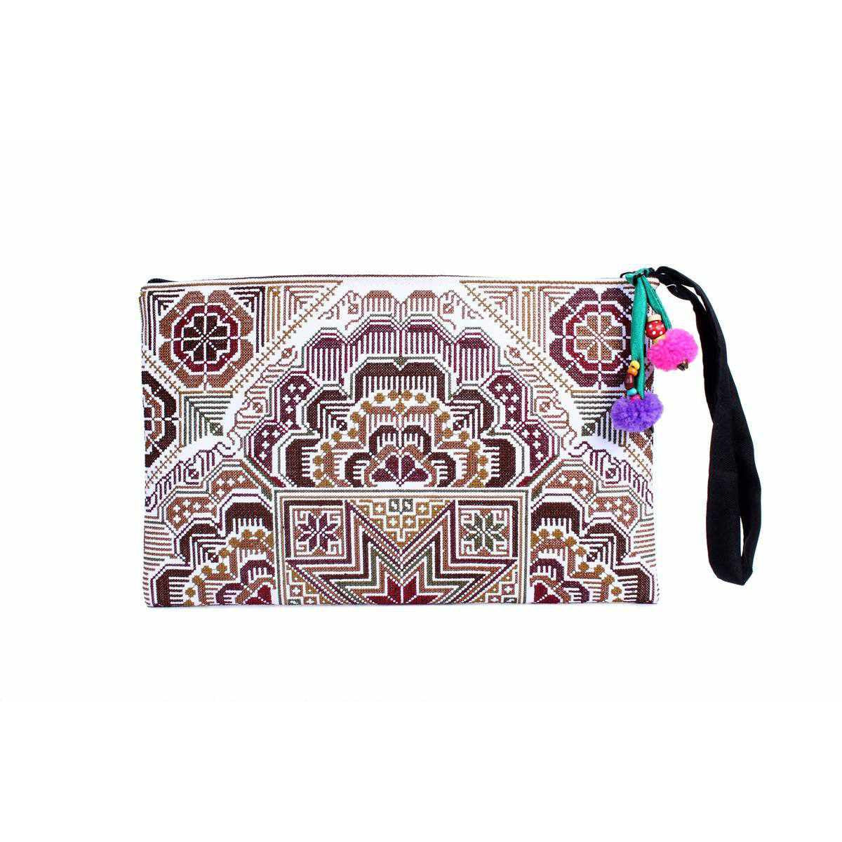 Sarita Hmong Embroidered Wristlet - Thailand