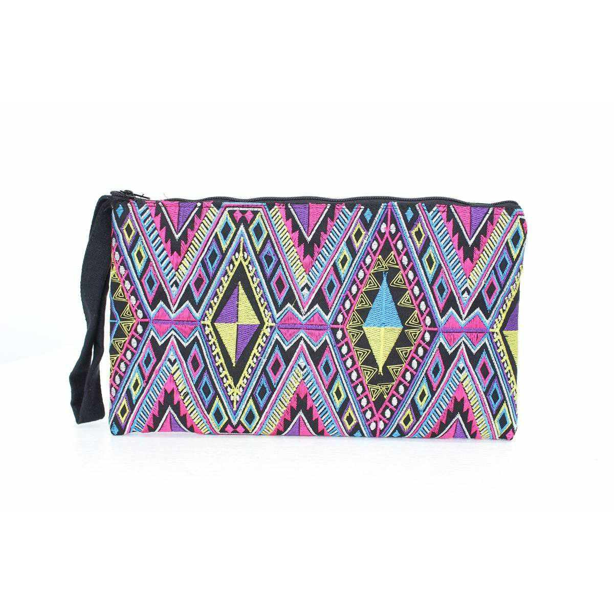 Sarita Hmong Embroidered Wristlet - Thailand