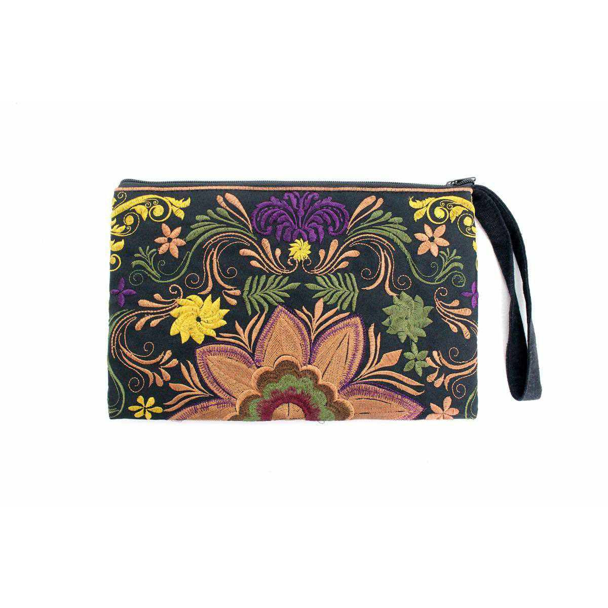 Sarita Hmong Embroidered Wristlet - Thailand