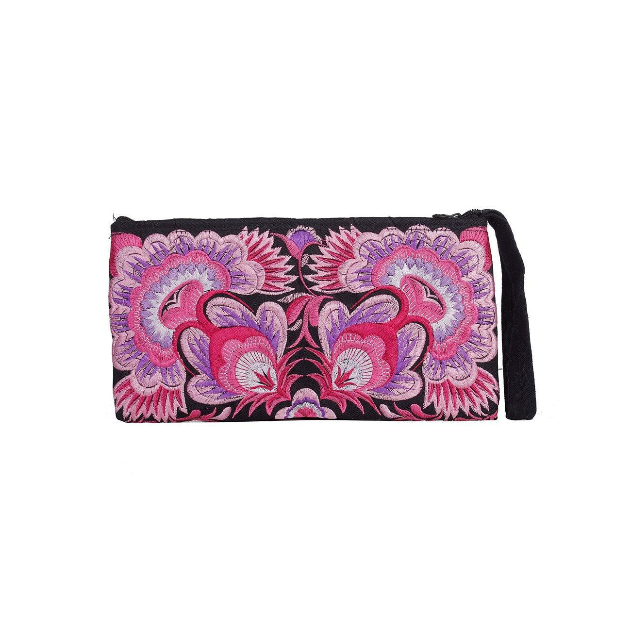Sarita Hmong Embroidered Wristlet - Thailand