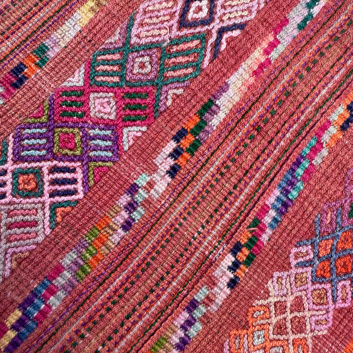 Framed Handwoven Textile (Black Frame)