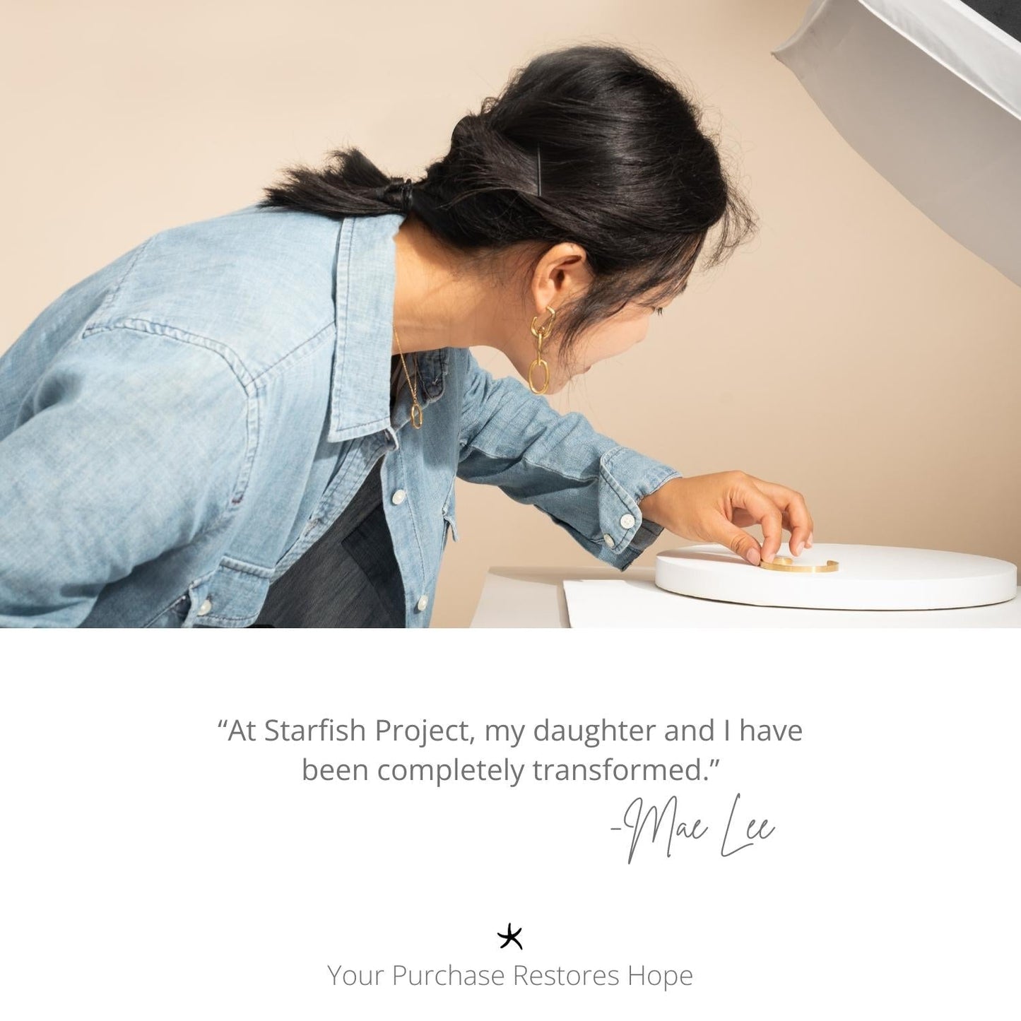 Ribbon of Light Ring in Mint