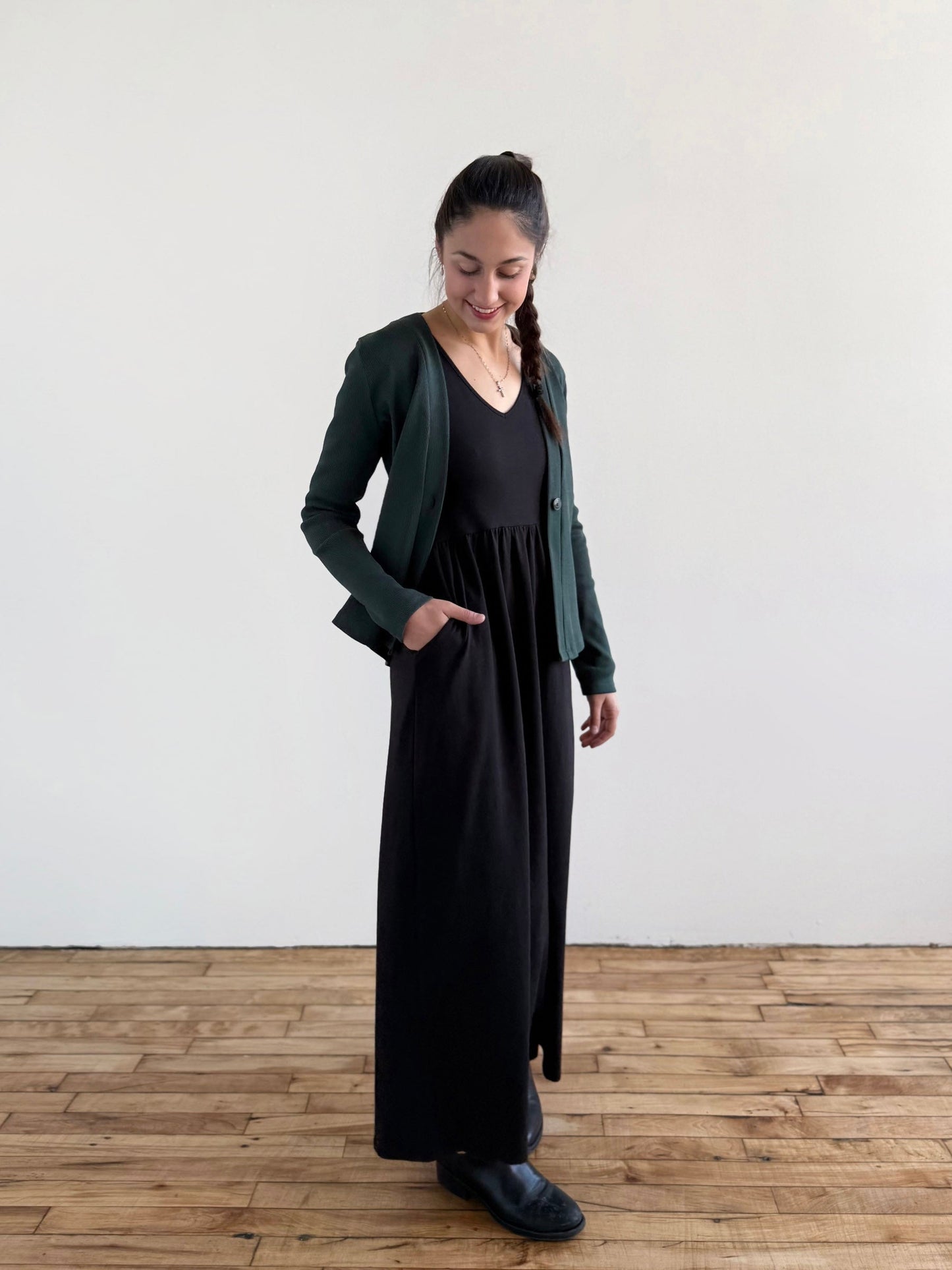 BRIE maxi dress in Black