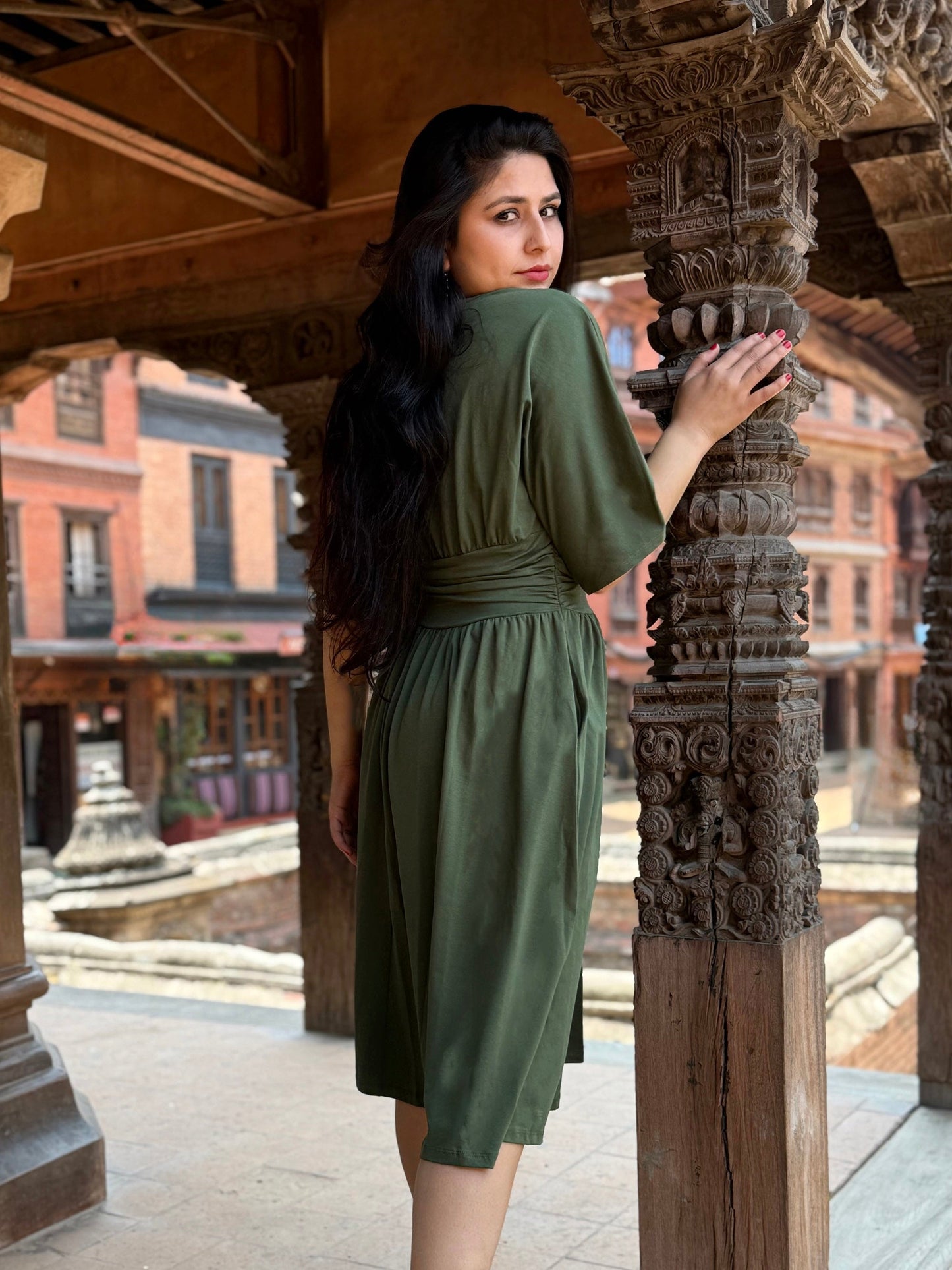 SHEBA dress in Meadow Green