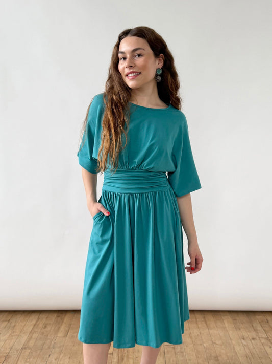 SHEBA dress in Marine Teal