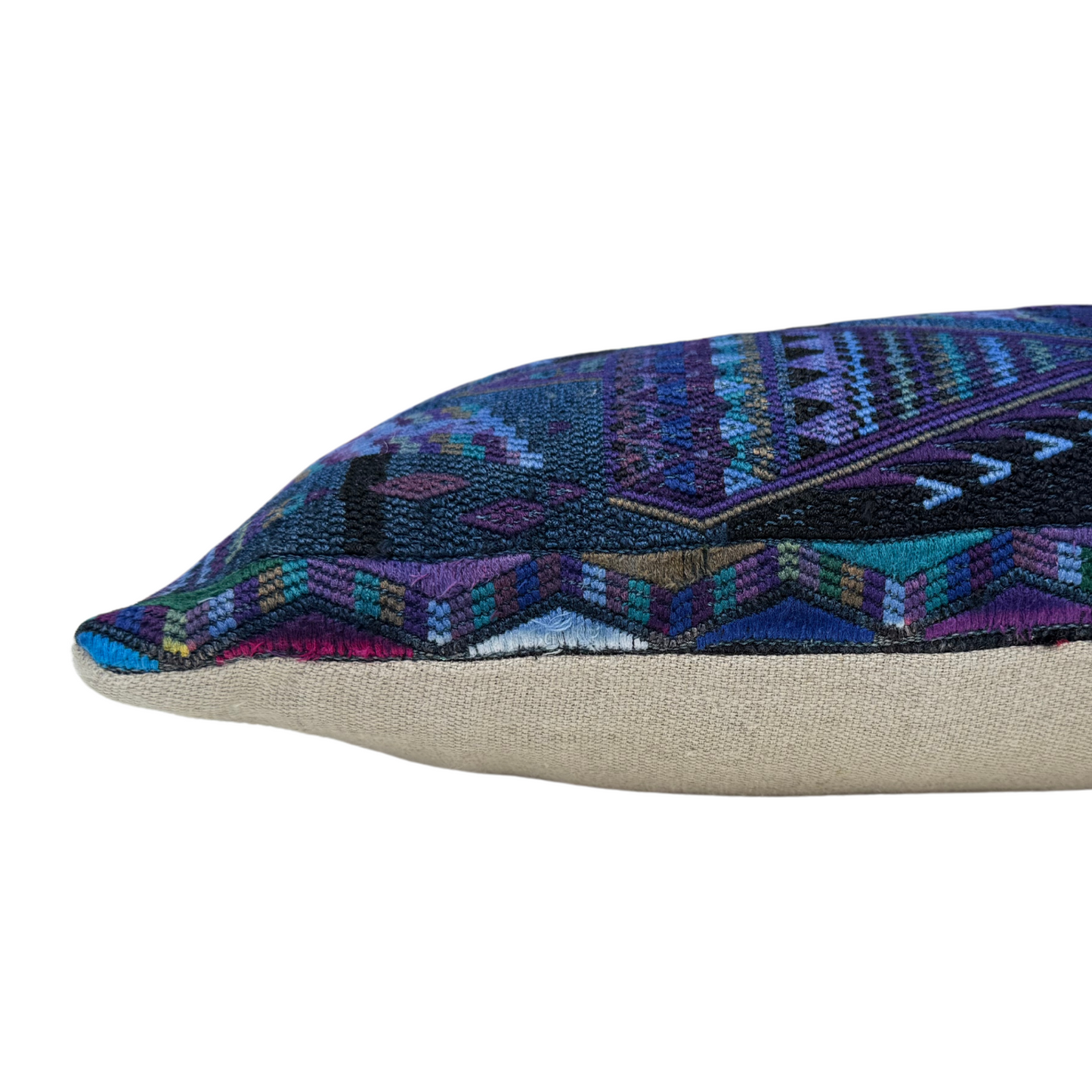 Huipil & Hemp Throw Pillow Cover