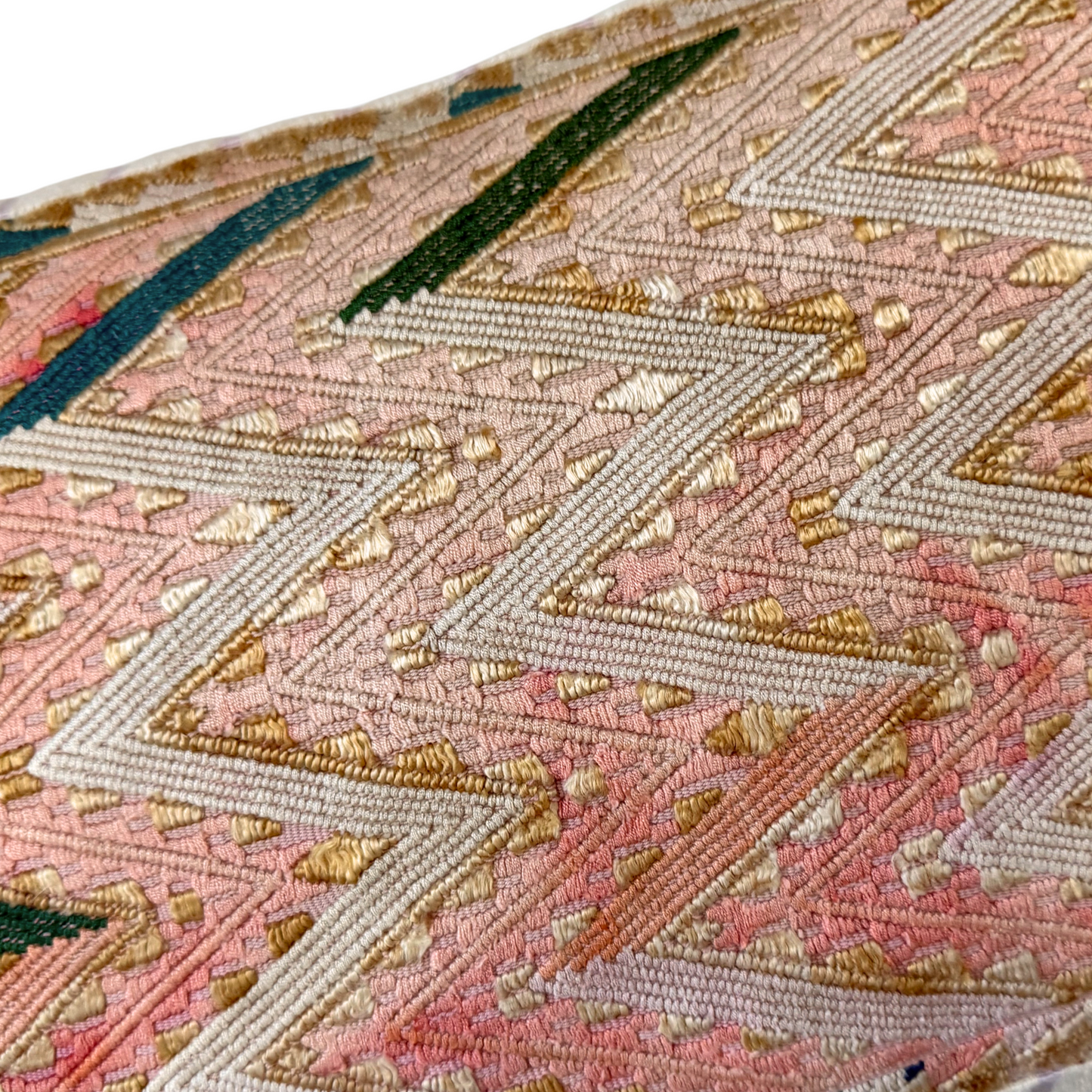 Huipil & Hemp Throw Pillow Cover