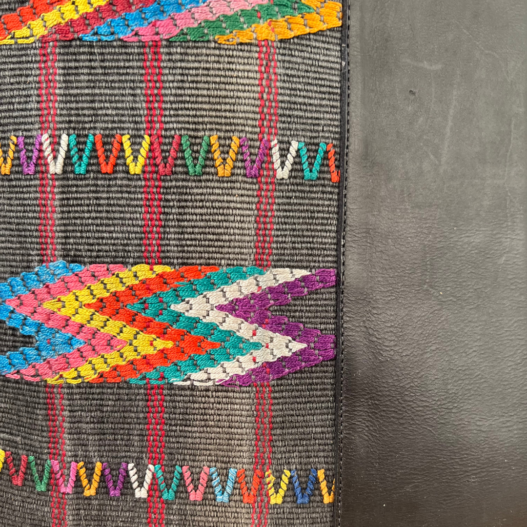 Large Tote with Huipil Accent