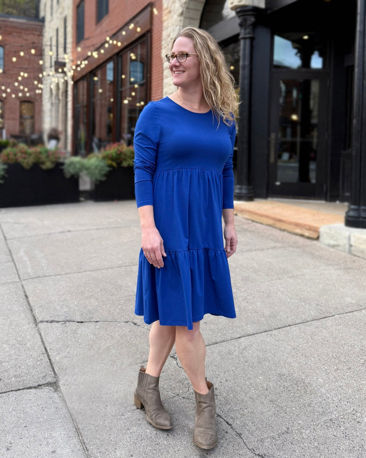 MAISIE Dress in Cobalt Blue