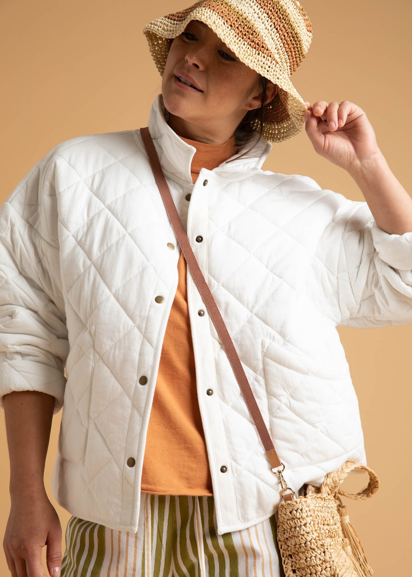 Countryside Quilted Jacket - Natural - FINAL SALE
