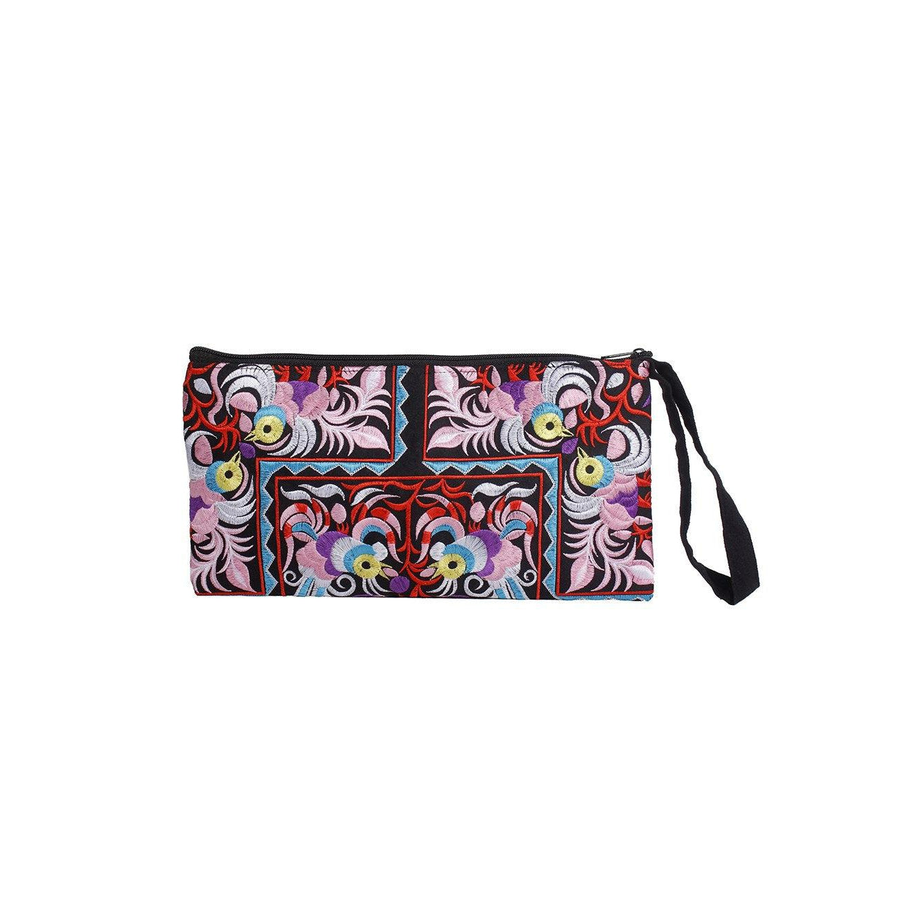 Sarita Hmong Embroidered Wristlet - Thailand