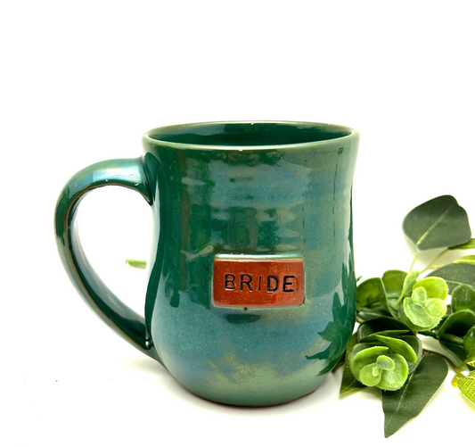 Bride Mug- Peacock Green