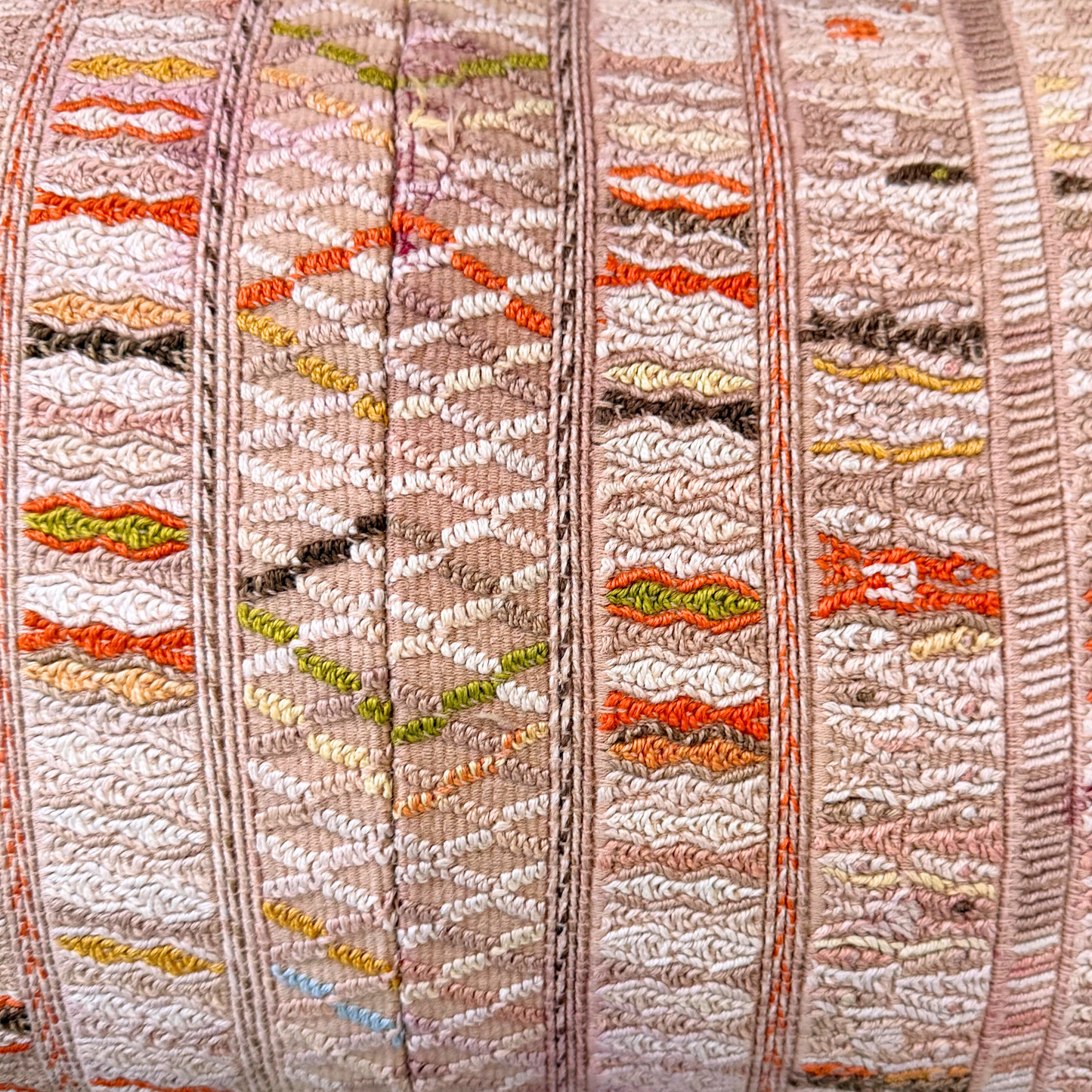 Huipil & Hemp Throw Pillow Cover