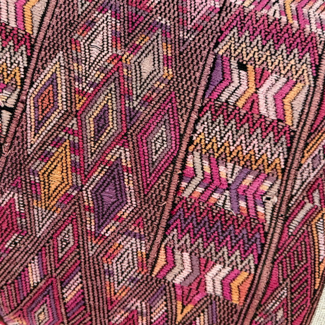 Huipil & Hemp Throw Pillow Cover