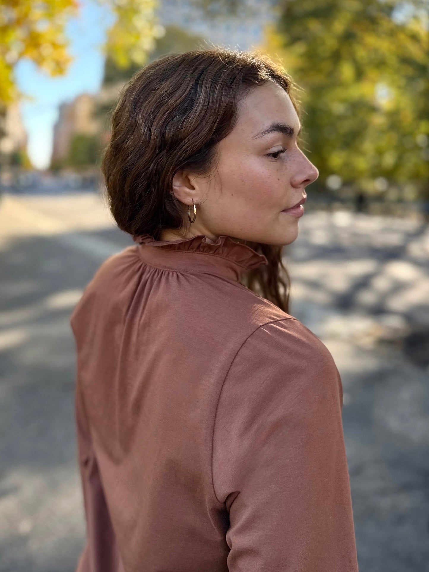 SEZANE top in Cacao Brown