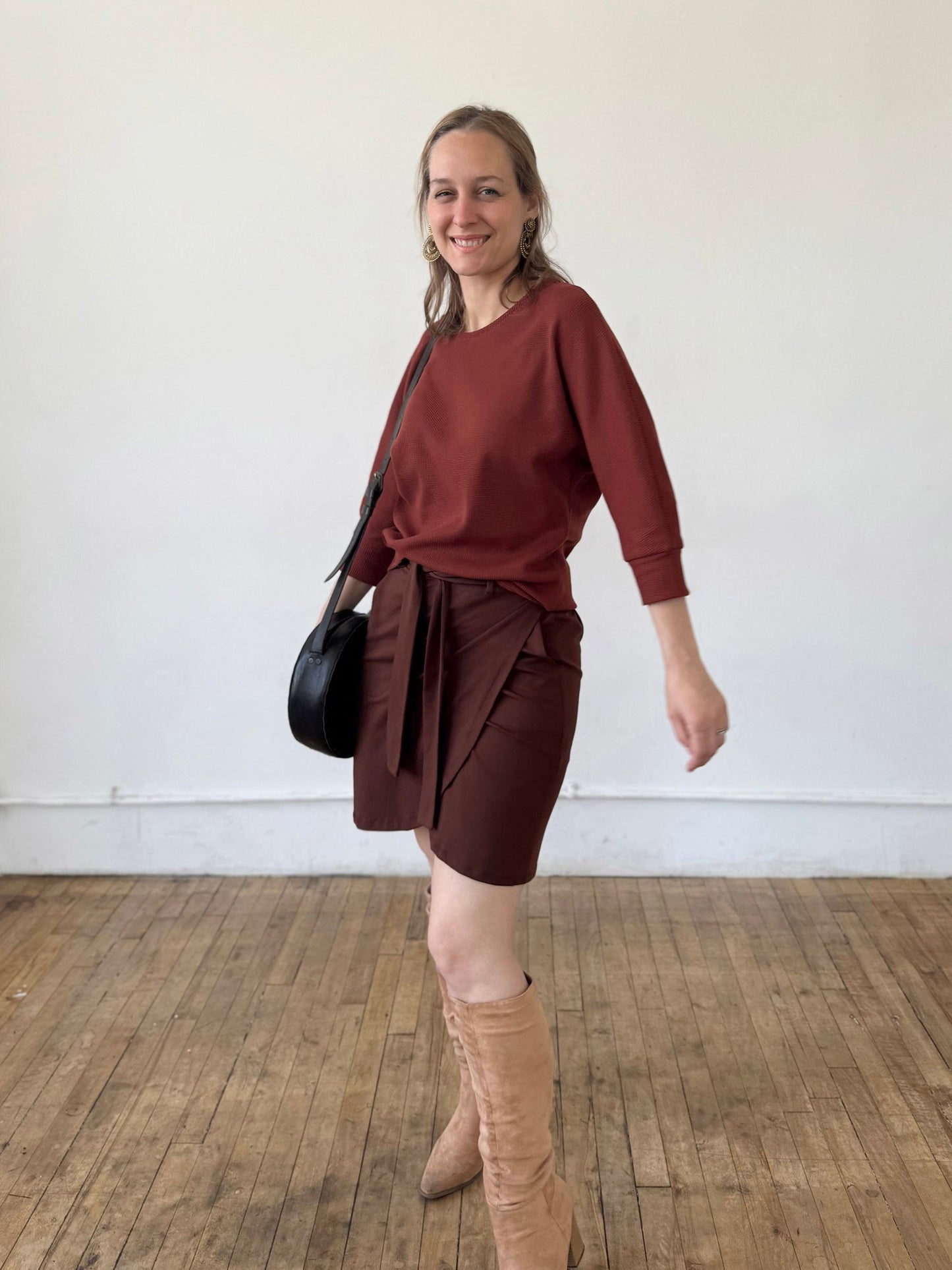 TULIP skirt in Burnt Cedar