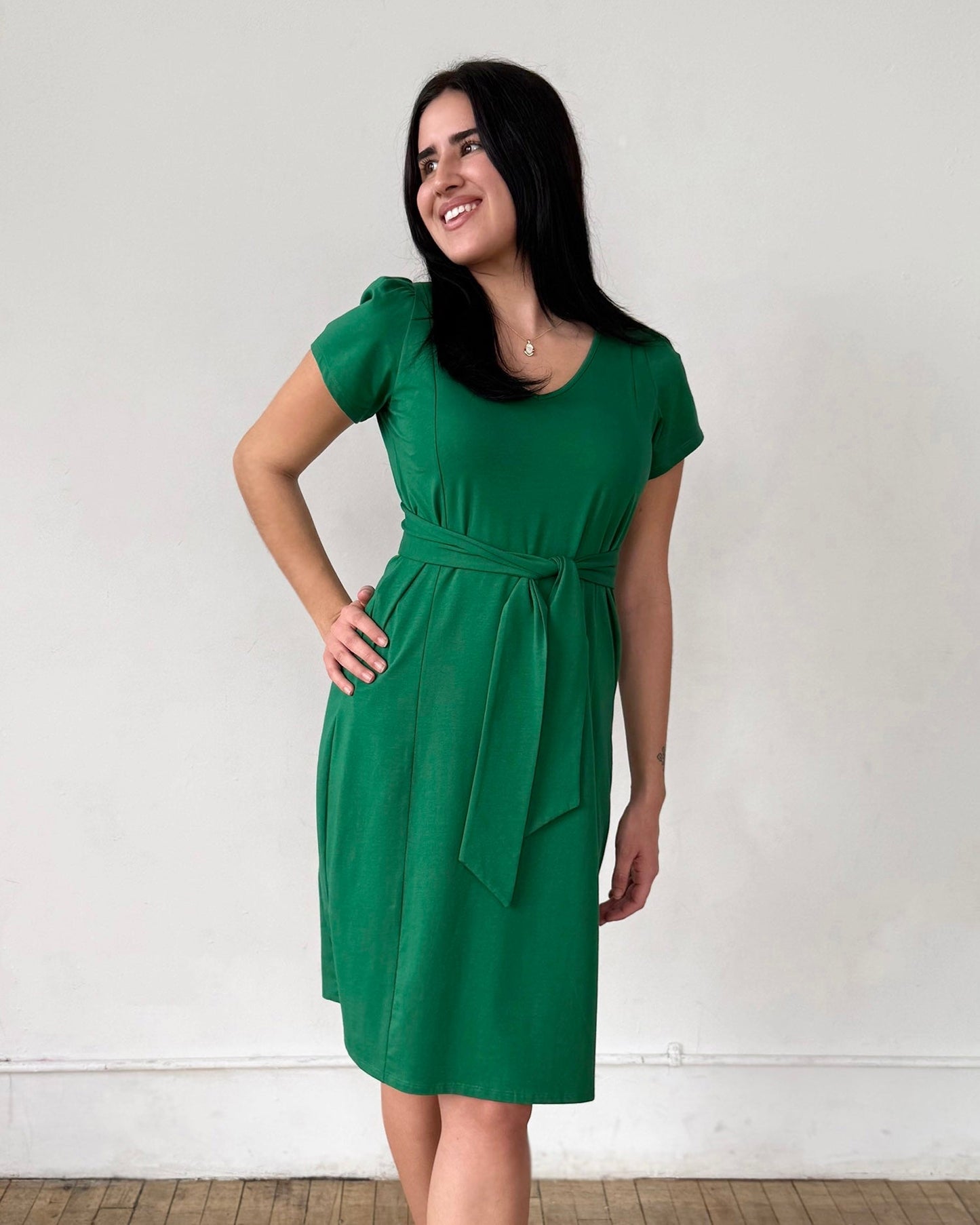 QUINTA dress in Rich Emerald