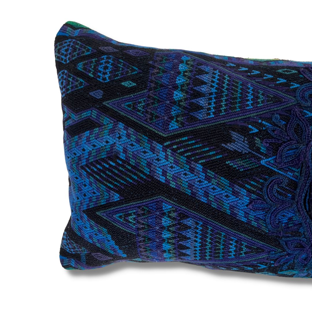 Huipil & Hemp Throw Pillow Cover