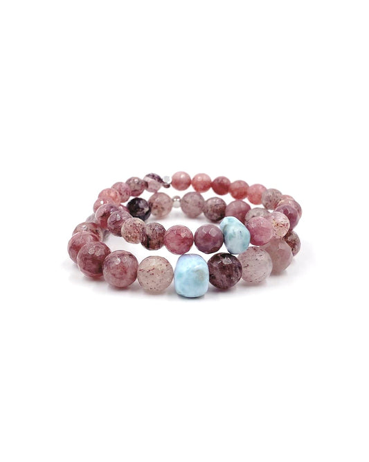 Hope Strawberry Quartz Bracelet