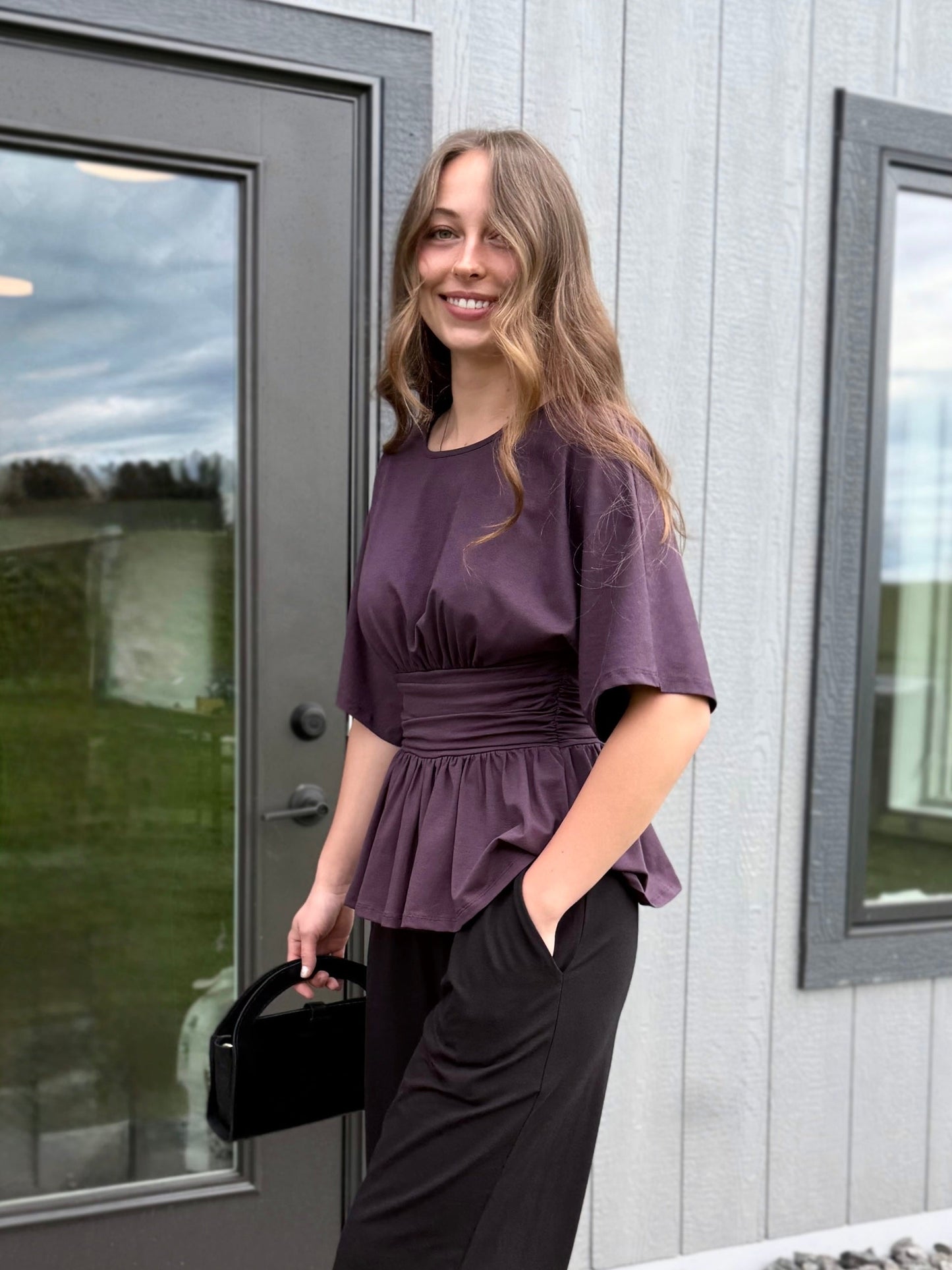 LANDREE top in Plum