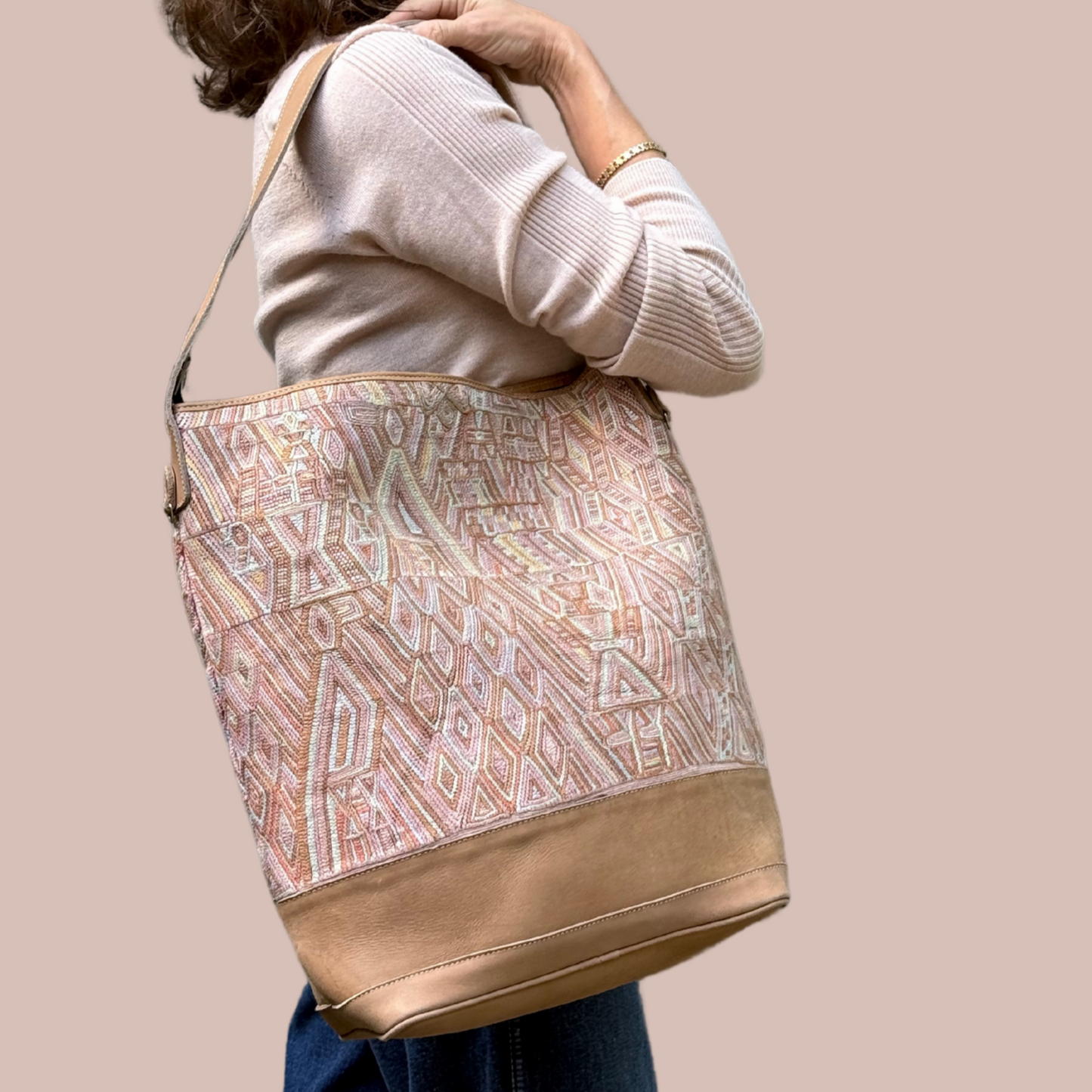 Huipil Bucket Bag