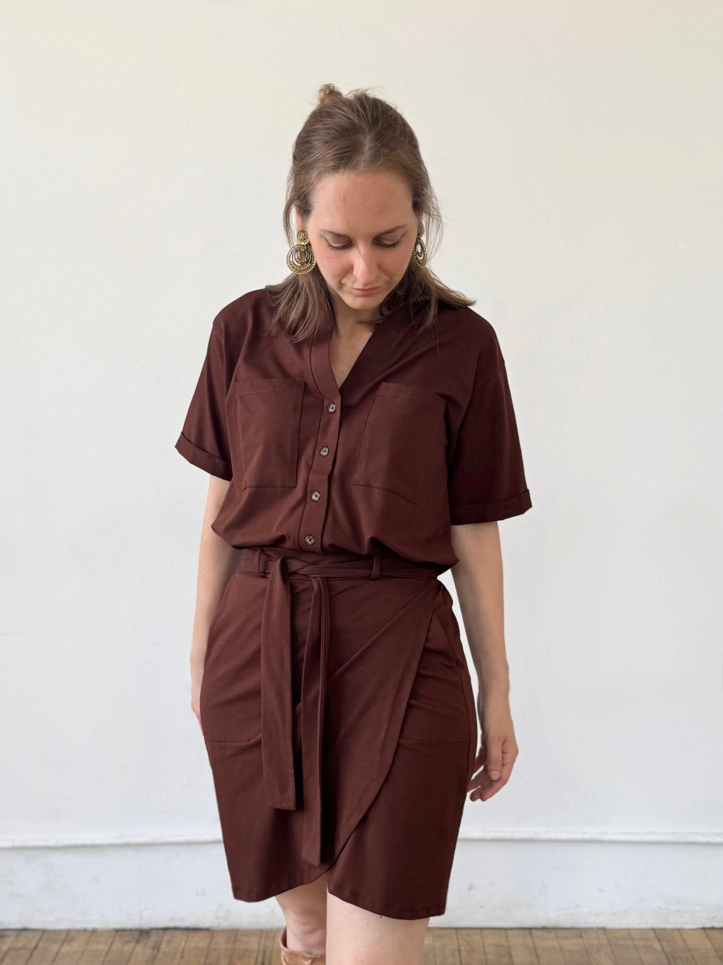 TULIP skirt in Burnt Cedar