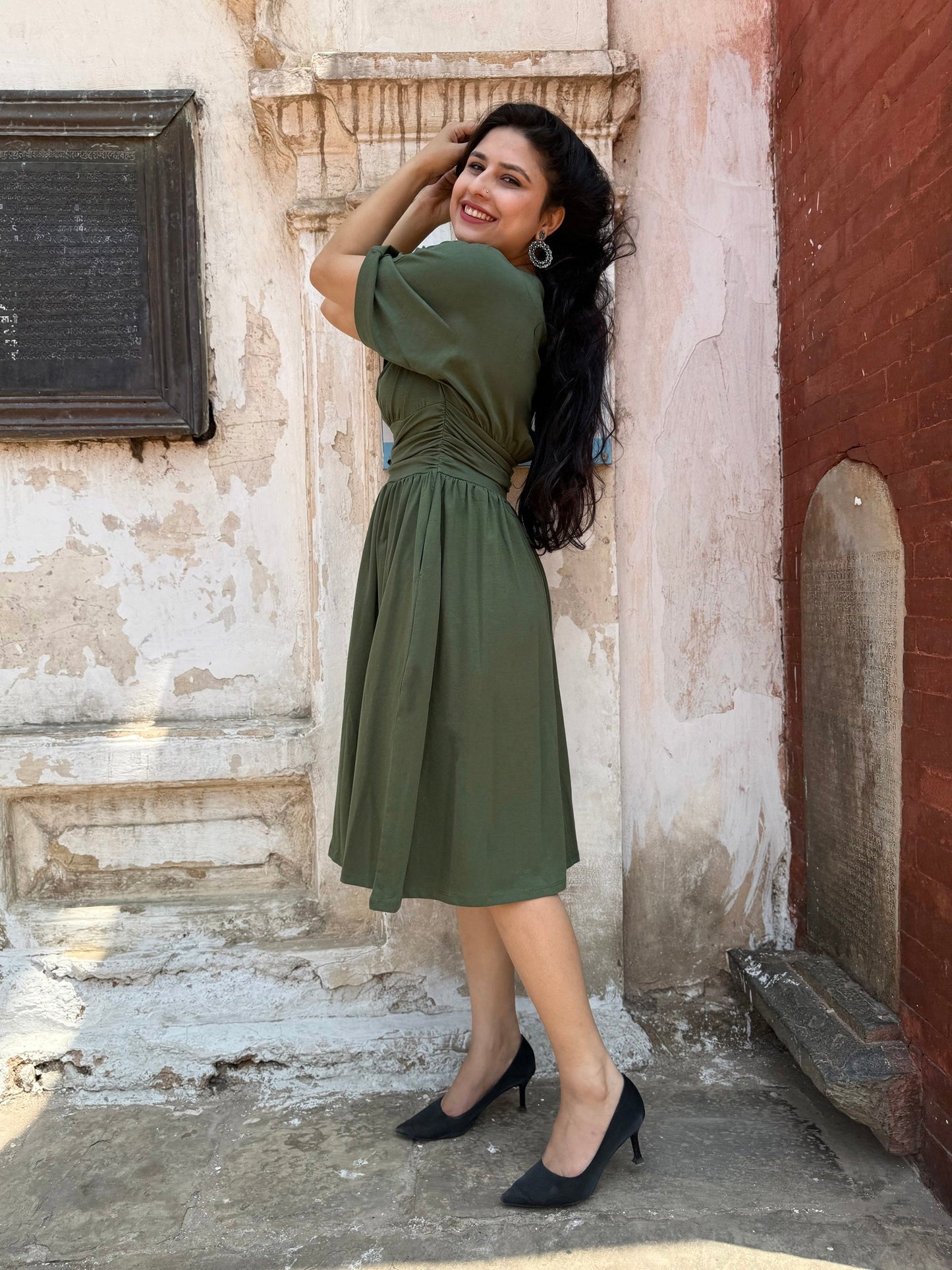 SHEBA dress in Meadow Green