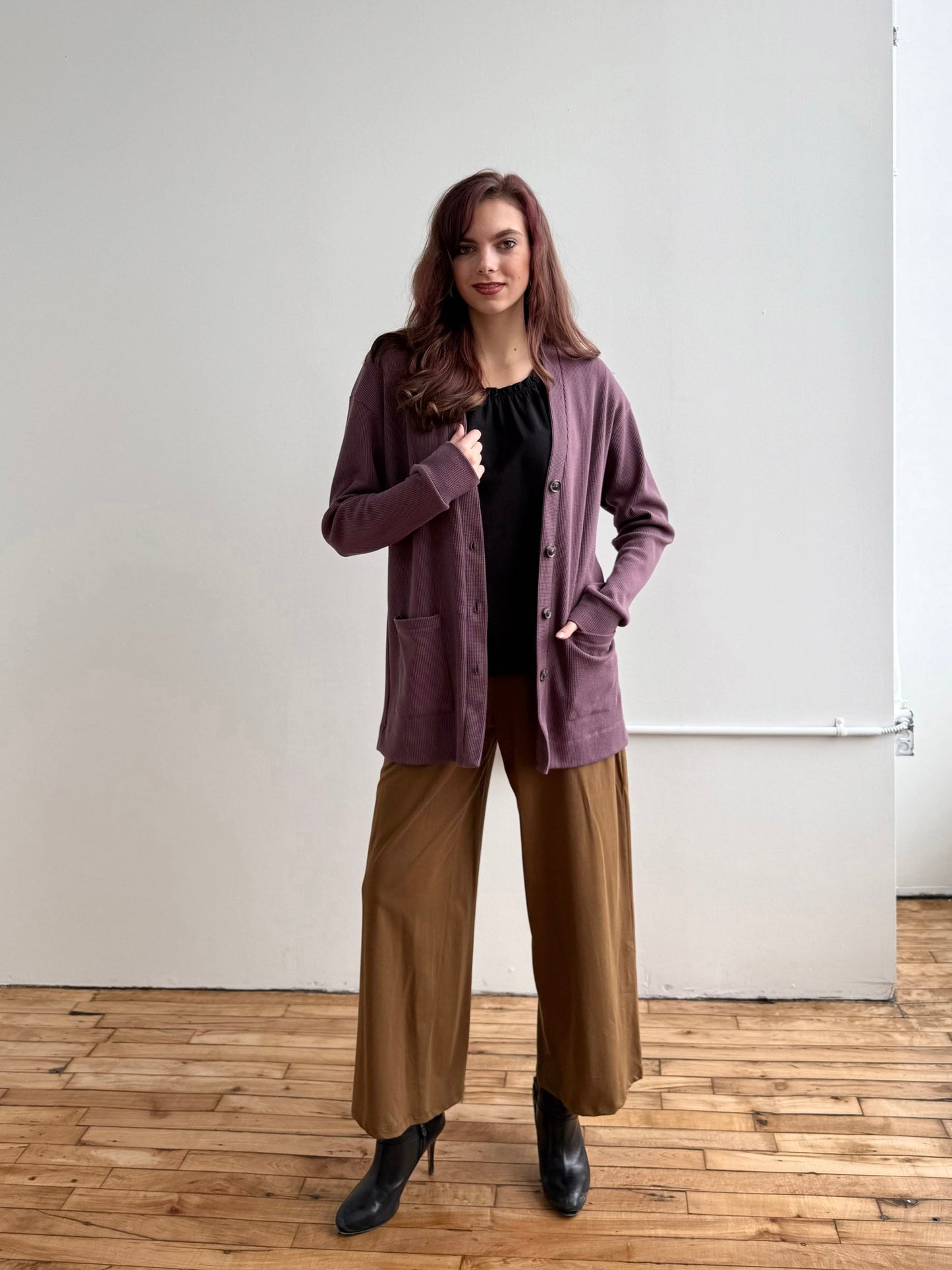 ANDRI jersey pants in Kona Brown