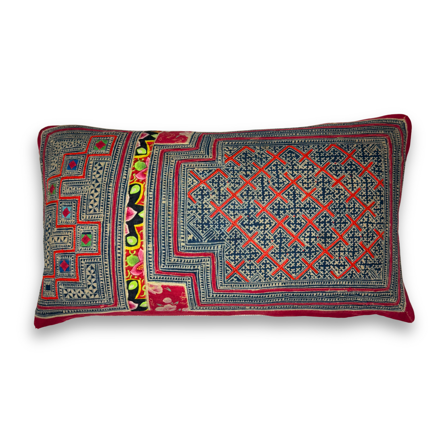 Hmong & Hemp Throw Pillow Cover