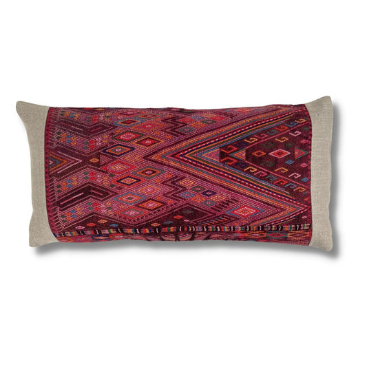 Huipil & Hemp Throw Pillow Cover