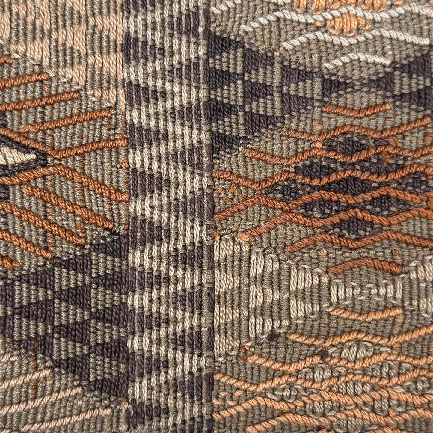 Framed Handwoven Textile (Walnut Frame)