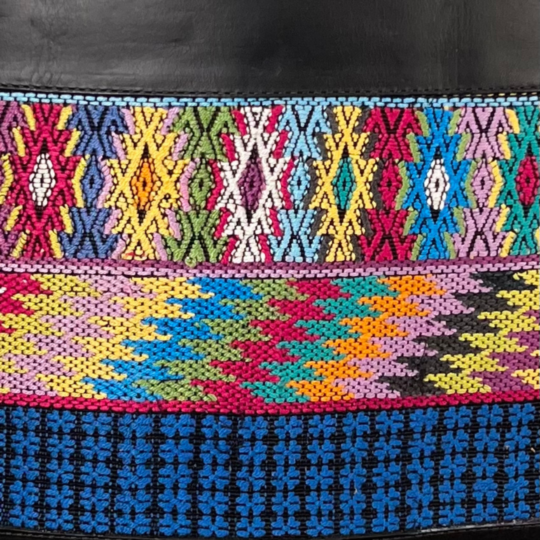 Large Tote with Huipil Accent
