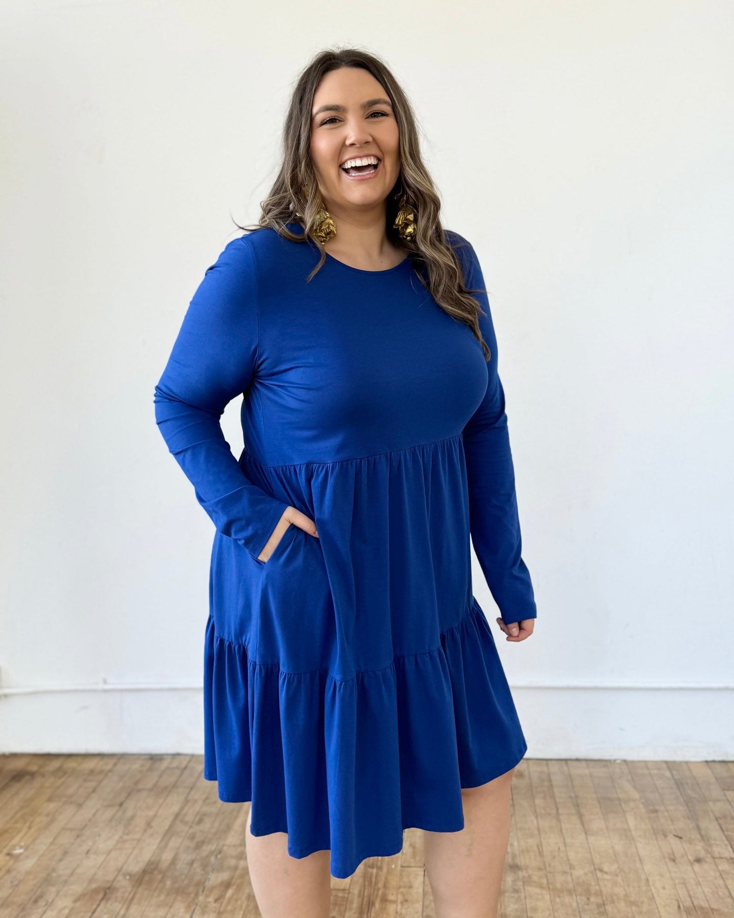 MAISIE Dress in Cobalt Blue