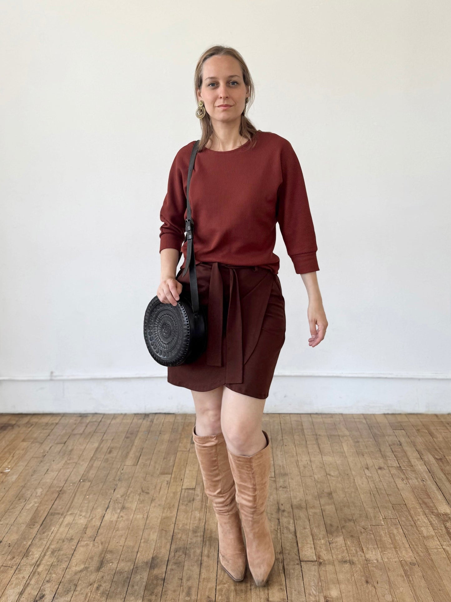 TULIP skirt in Burnt Cedar