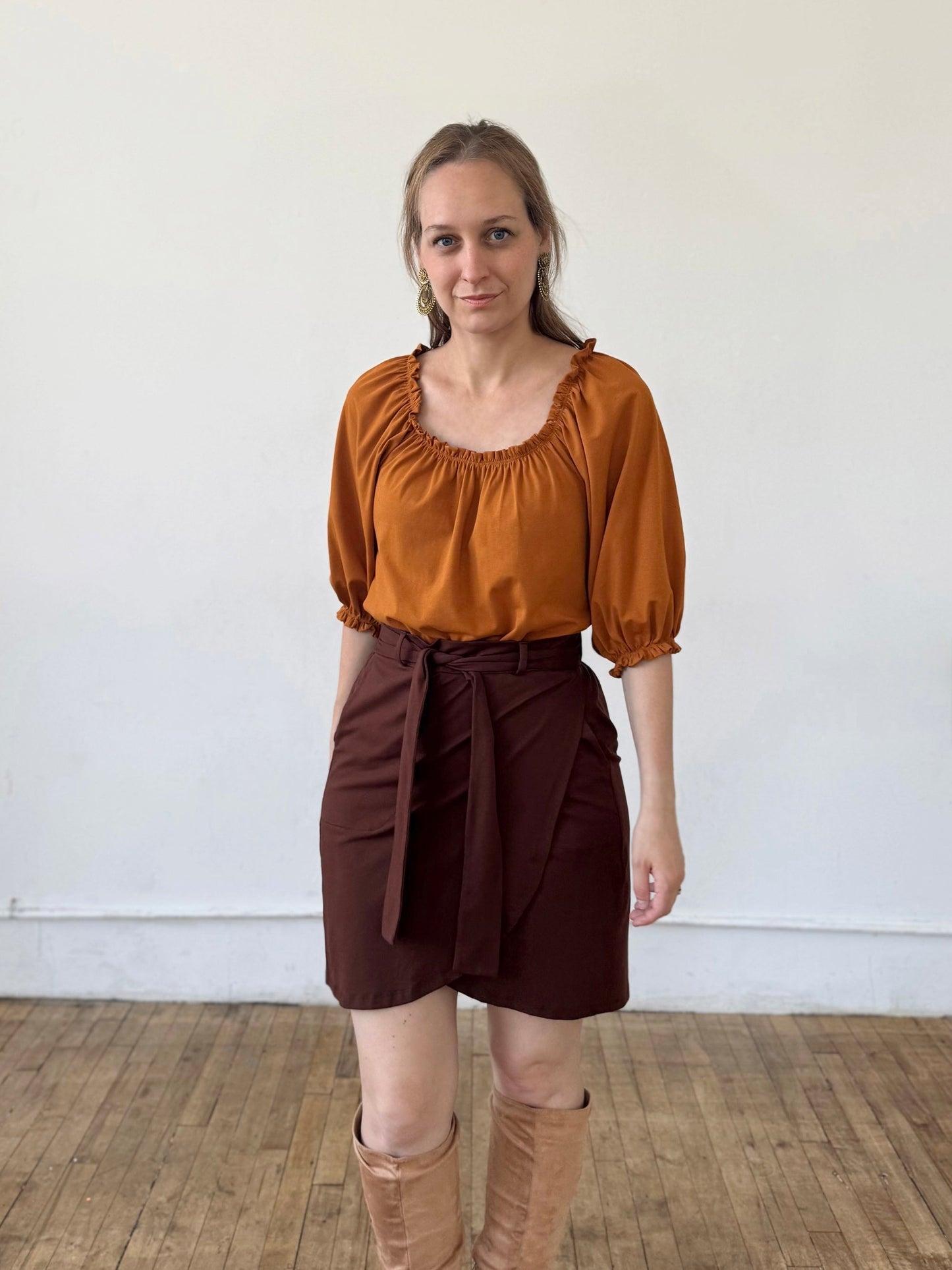 DELPHINE top in Spiced Cider