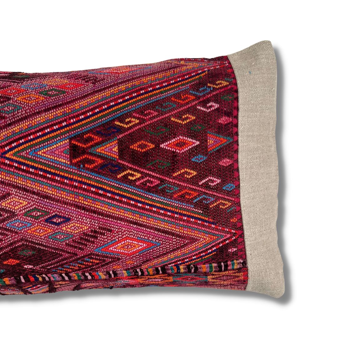 Huipil & Hemp Throw Pillow Cover