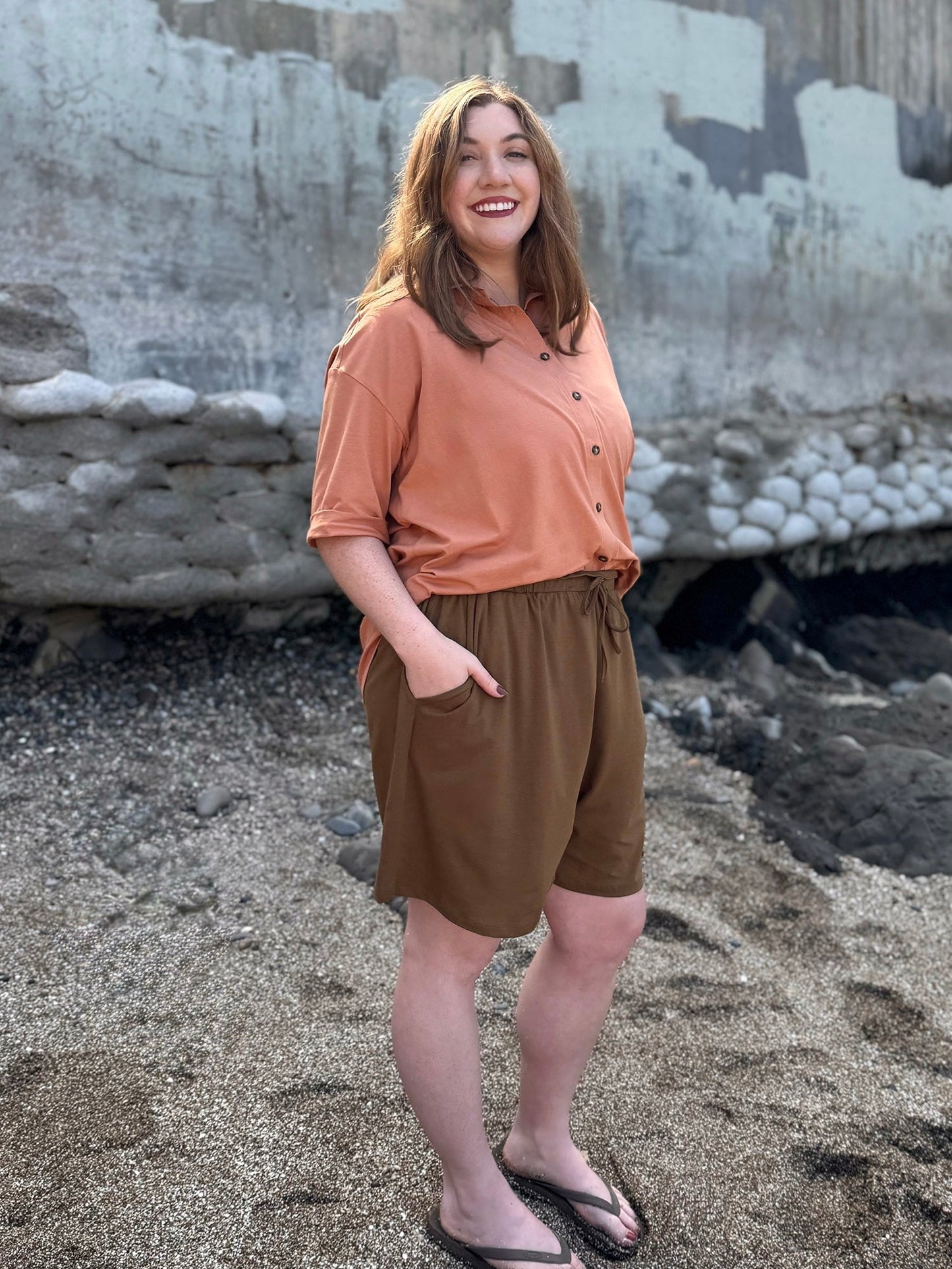 MELROSE top in Italian Clay
