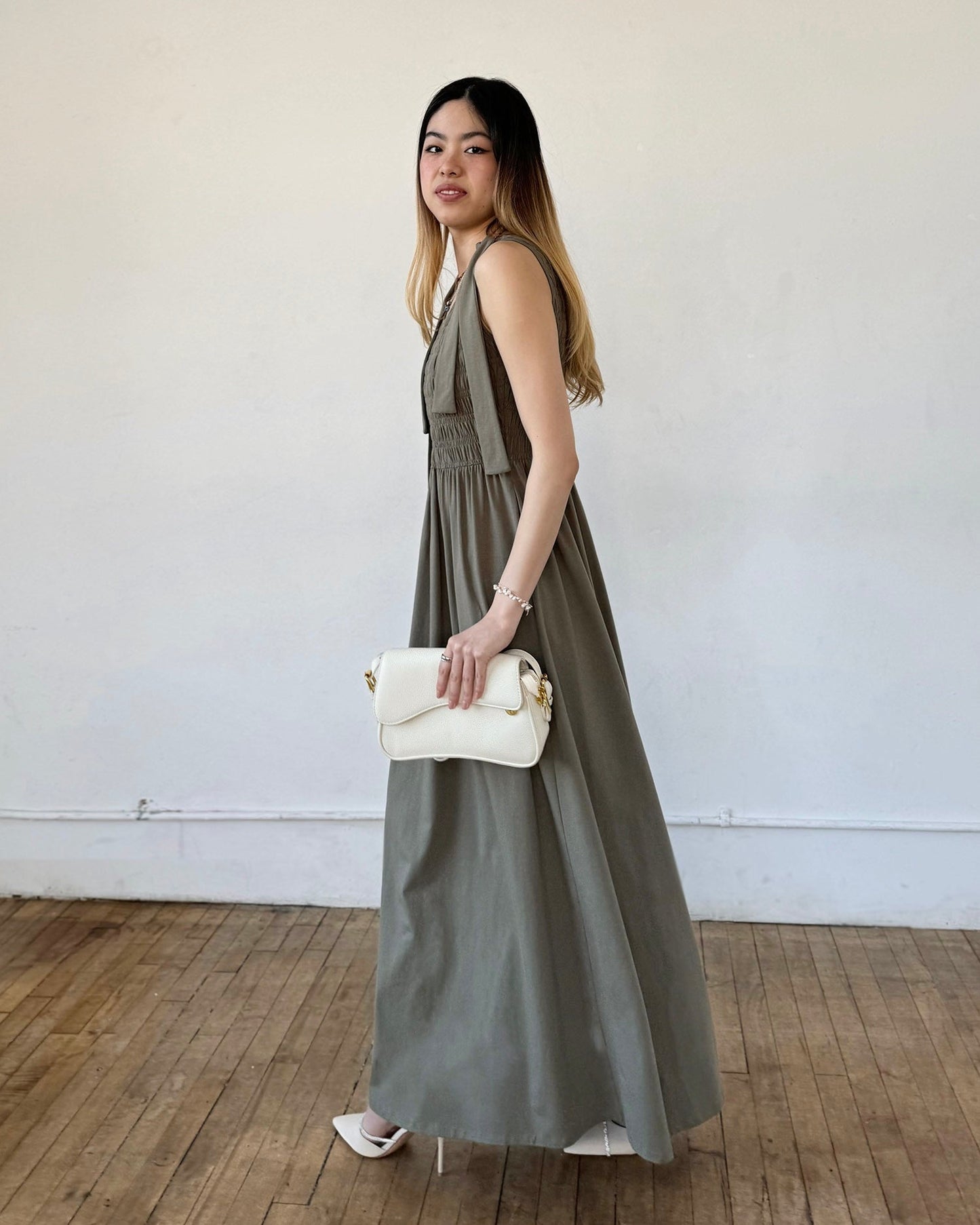 JESSA dress in Silver Sage