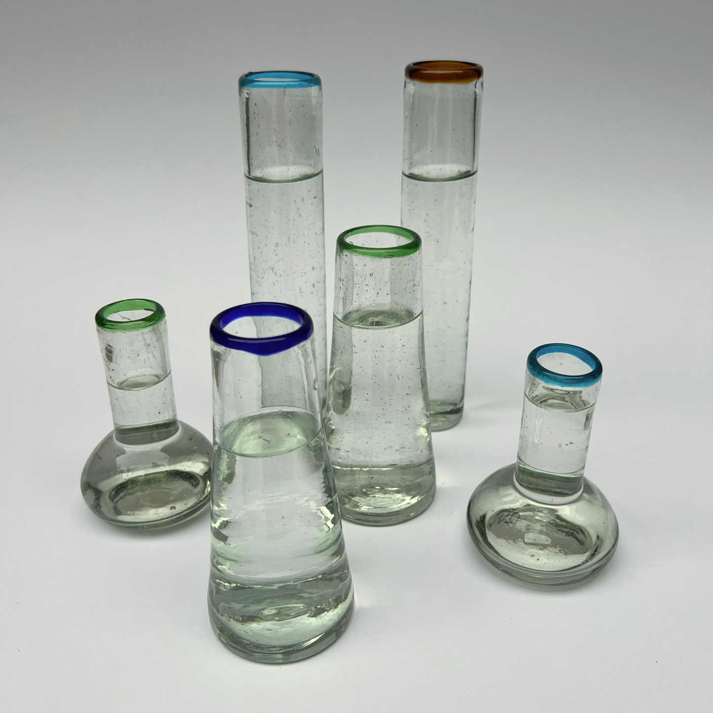 Handblown Glass Volcano Vase
