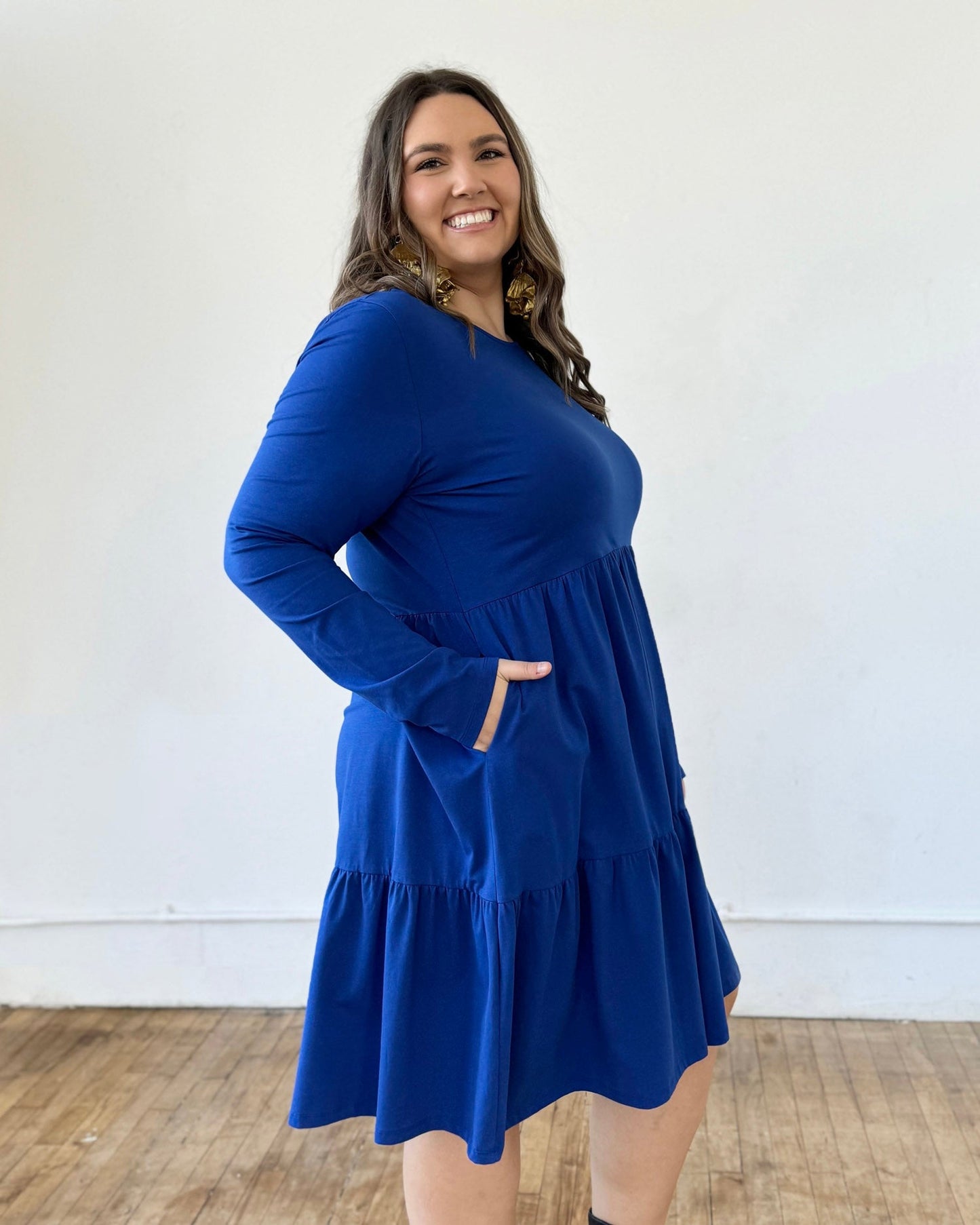 MAISIE Dress in Cobalt Blue