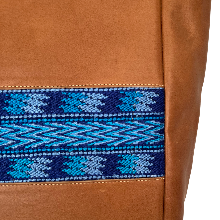 Large Tote with Huipil Accent