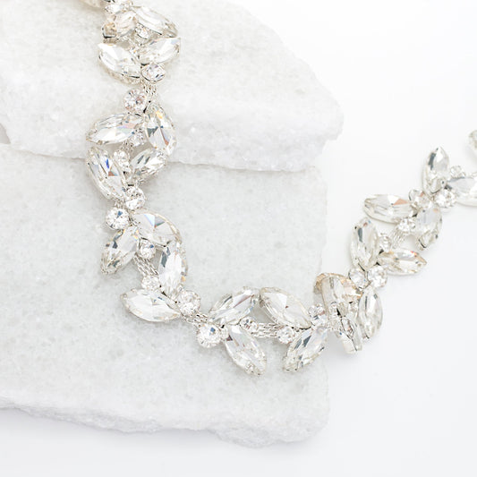 Crystal Serenade Silk Ribbon Headband