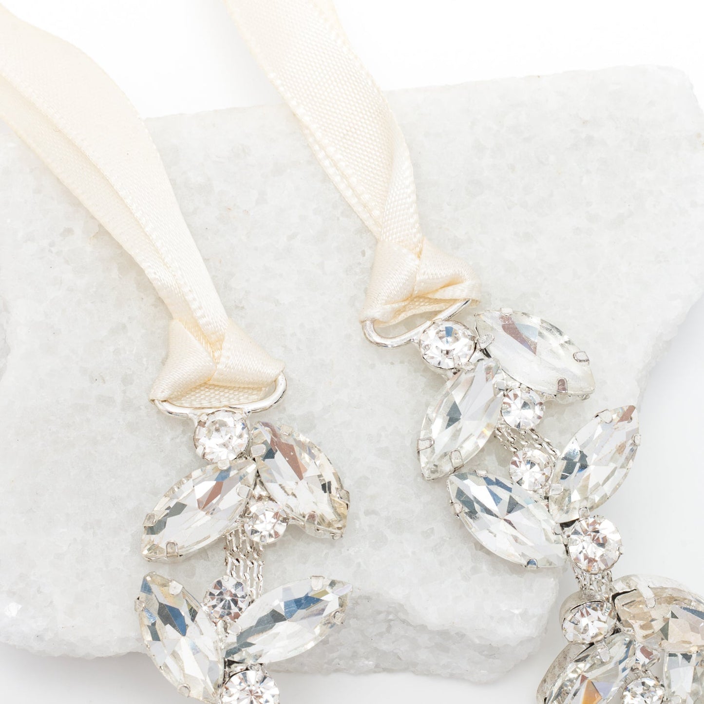 Crystal Serenade Silk Ribbon Headband